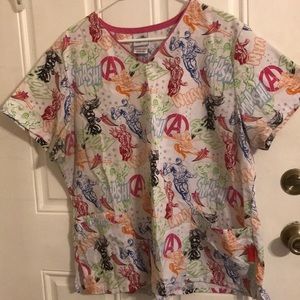 Marvel Scrub Top